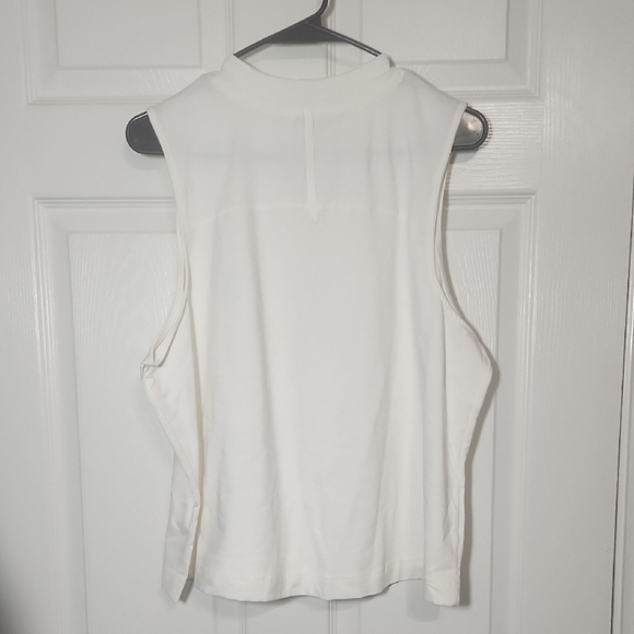 All in Motion White Muscle Tee with Wide Shoulder Straps - Picture 3 of 7